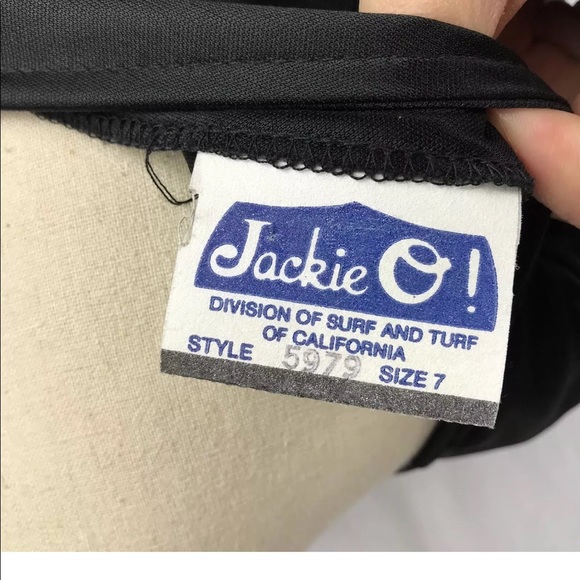 💕VTG Jackie O! Midi Dress Tiered Ruffles - Picture 7 of 7